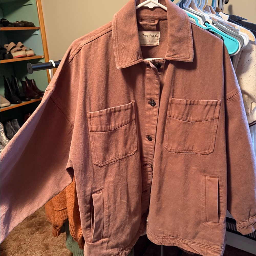 We The Free Dusty Rose Opal Swing Jacket